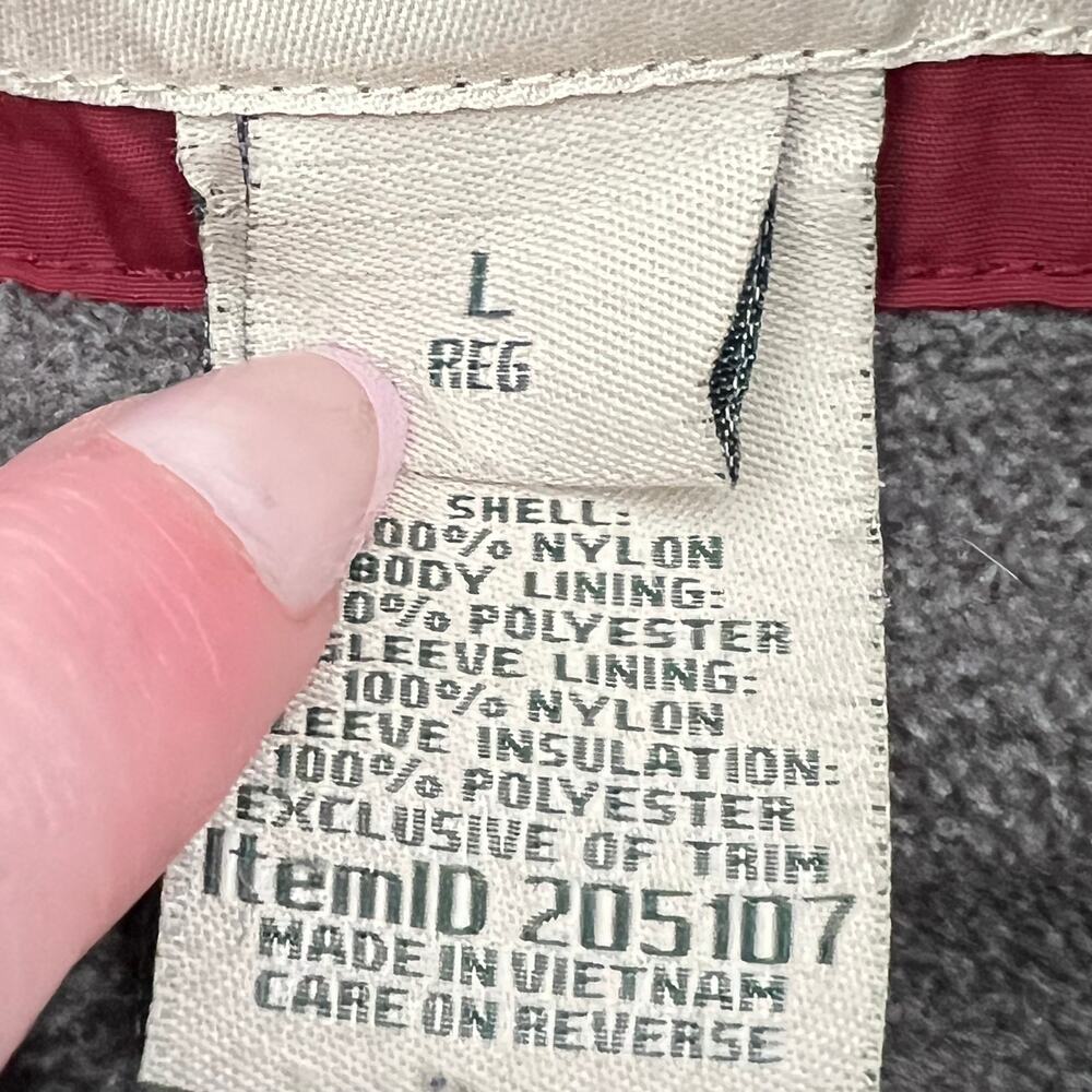 LL BEAN Men's Winter Bomber Jacket Coat Fleece Lined. L Wind Resistant Gorpcore - Picture 6 of 9